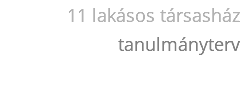 11 lakásos társasház tanulmányterv 